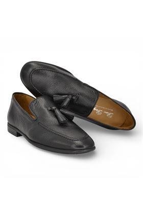 Mocassino uomo Dino Draghi in pelle colore nero. DINO DRAGHI | 1128-CHICCO RISO NERO